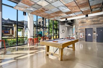 Resident clubhouse with complimentary coffee bar